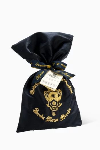 Pot Pourri Blue Embroidered Silk Bag, 40g
