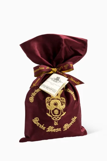 Pot Pourri Maroon Embroidered Silk Bag, 40g