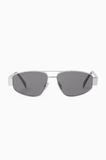 Aviator Sunglasses in Metal