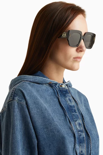 Square Screen Sunglasses in Acetate