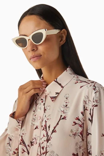 Cat-eye Sunglasses in Recycled Acetate