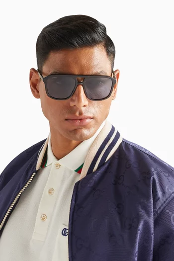 Aviator Sunglasses in Recycled Acetate