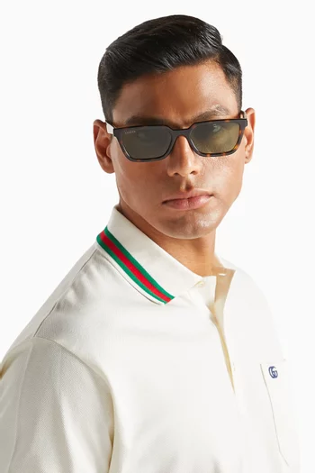 Rectangle Sunglasses in Injection