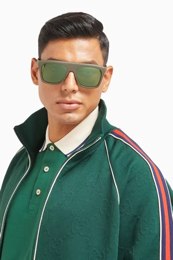 Rectangle Sunglasses in Injection