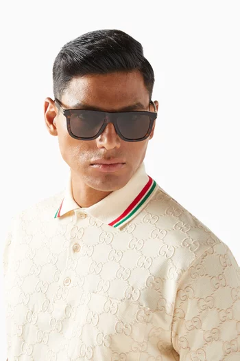 Square Sunglasses in Recycled Acetate