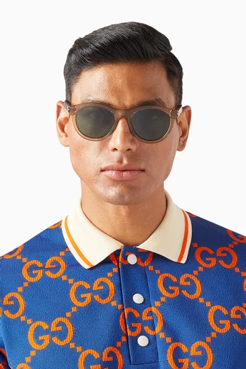Oval Sunglasses in Recycled Acetate