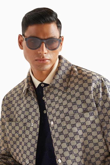Oval Sunglasses in Recycled Acetate