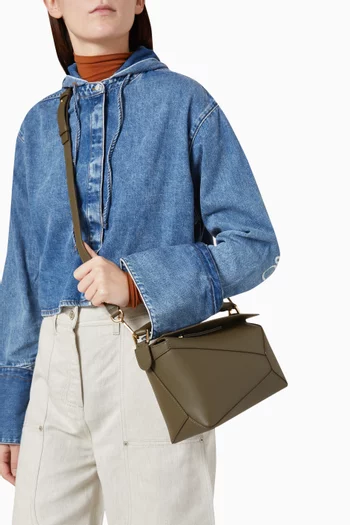 Small Puzzle Edge Bag in Classic Calfskin