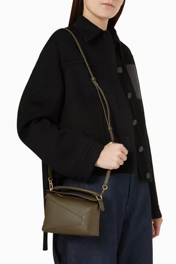 Mini Puzzle Edge Bag in Classic Calfskin