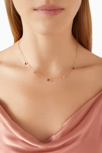 Ruby Rave Choker in 18kt Gold