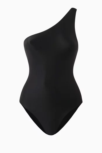 Asymmetric One-piece Swimsuit in Viscose-knit