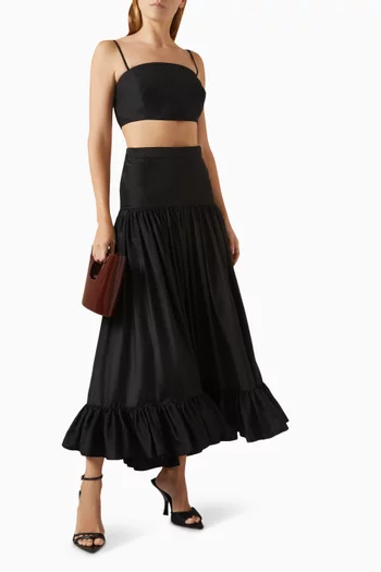Gene Zip Bralette in Wool