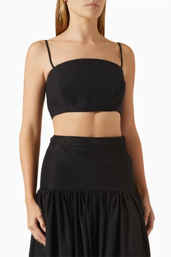 Gene Zip Bralette in Wool
