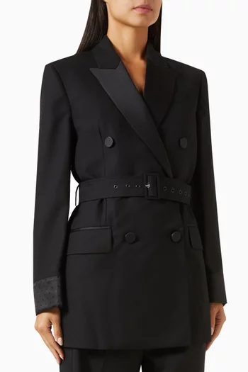 Farrah Belted Jacket in Wool