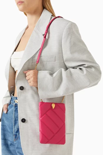 Serpenti Cabochon Phone Case in Matelasse Leather
