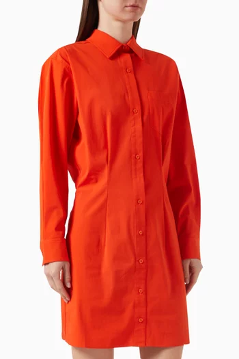 Shirt Dress in Cotton-poplin