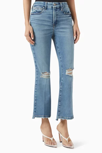 Good Legs Crop Mini Boot Jeans in Cotton-denim
