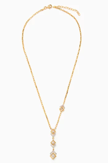 Lariat Necklace in 24kt Gold-plated Sterling Silver