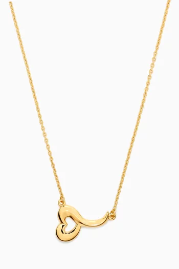 Mini Loff Necklace in 18kt Gold-plated Metal