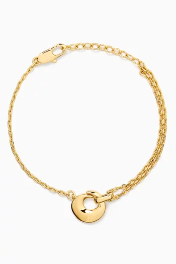 Coni Bracelet in 18kt Gold-plated Metal
