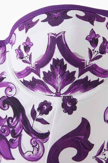 Majolica-print One-Piece Swimsuit