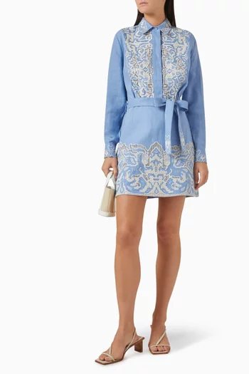 Arion Midi Dress in Linen
