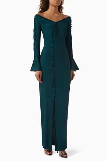 Muses Gown in Crepe Cady