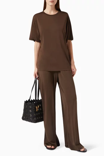 Relaxed T-shirt in Silk-jersey