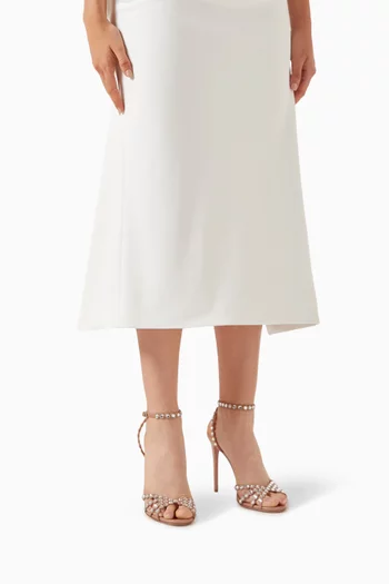 صندل تيكيلا بكعب 105 مم جلد