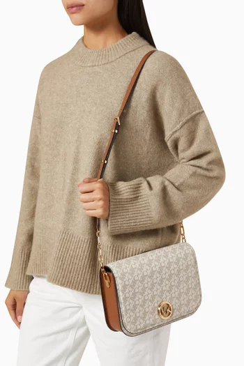 Medium Delancey Messenger Bag in Coated Canvas