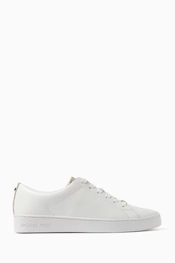 Keaton Logo Sneakers in Leather