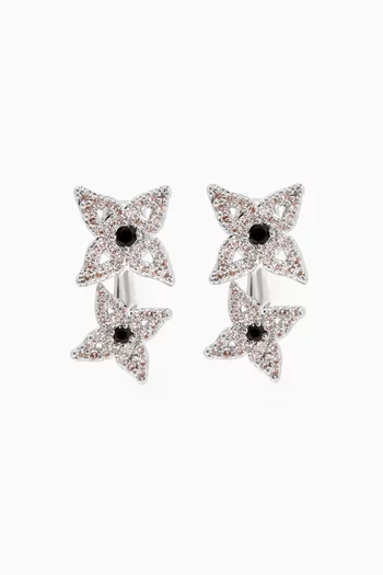 Starboy Crystal Earrings in Recycled Silver