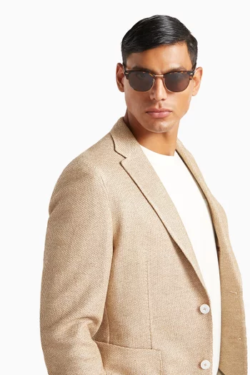 Square Sunglasses in Acetate & Metal