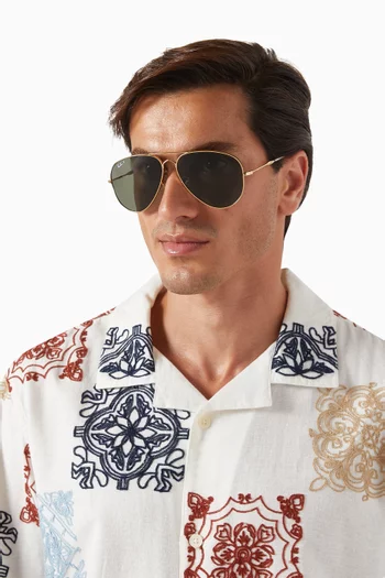 Aviator Sunglasses in Metal