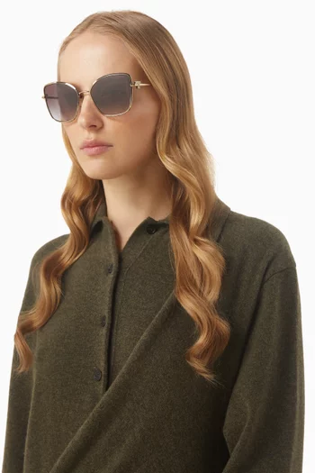 Butterfly Sunglasses in Metal