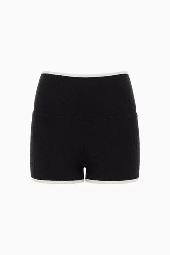 Micro Biker Shorts in Terry Cloth
