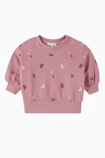 Goose Embroidered Sweatshirt
