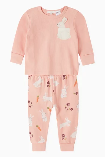 Bunny Novelty Pyjama Set in Organic Cotton