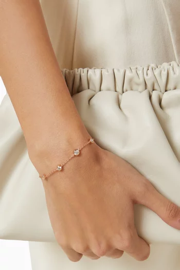 By The Yard Dainty Bracelet in Rose Gold-plated Brass