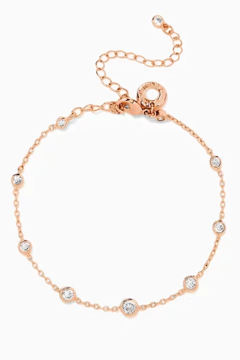 By The Yard Dainty Bracelet in Rose Gold-plated Brass