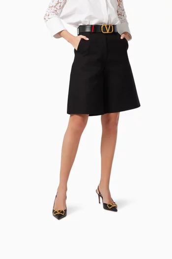 Valentino Garavani VLOGO Signature 80 Slingback Pumps in Calfskin