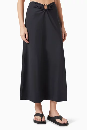 Humisha Midi Skirt in Lycra