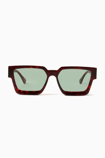 x Vinnys Rectangle Sunglasses in Recycled Acetate