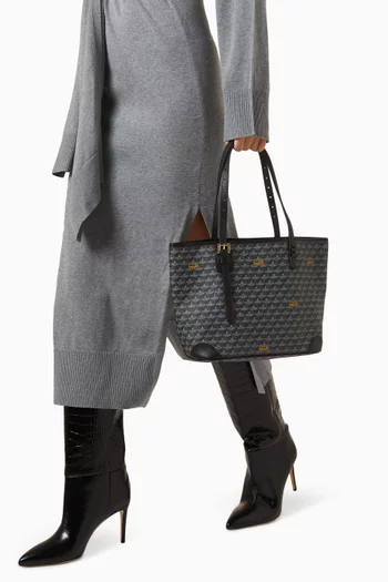 Daily Battle 27 Tote Bag in Coated-canvas & Leather