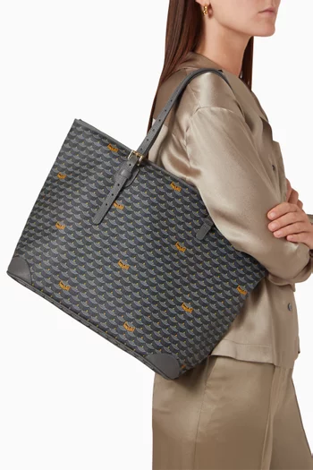 Daily Battle 35 Zip Tote Bag in Canvas & Leather