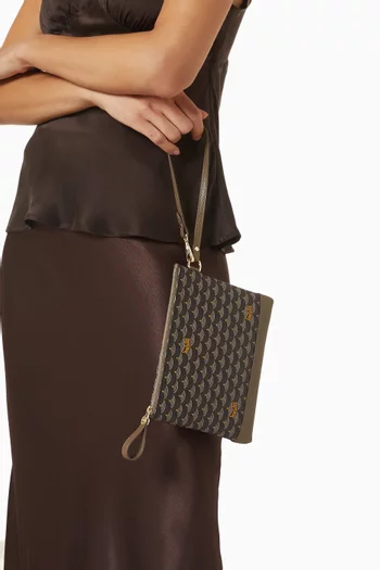 Zip Pochette in Scale Canvas