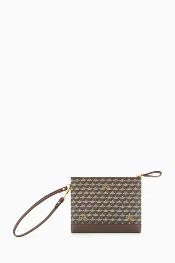 Zip Pochette in Scale Canvas