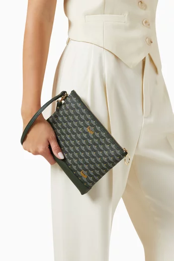 Zip Pochette in Scale Canvas