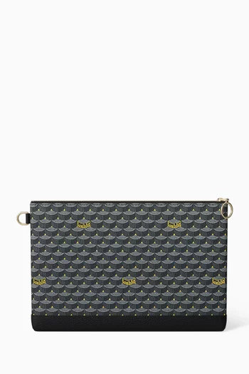 Pochette Zip 29 Pouch Bag in Canvas & Leather