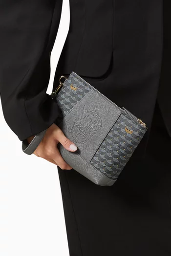 Carry On 21 Pouch in Canvas & Leather